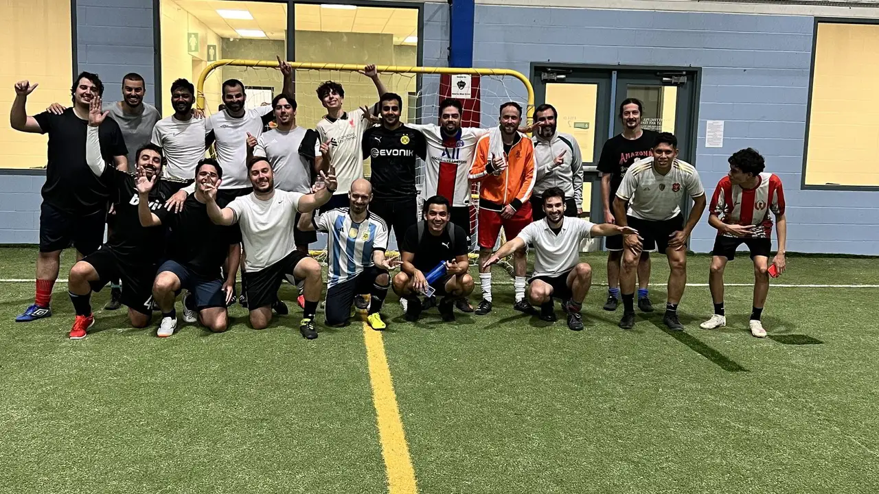 Waterloo City FC players together on the pitch